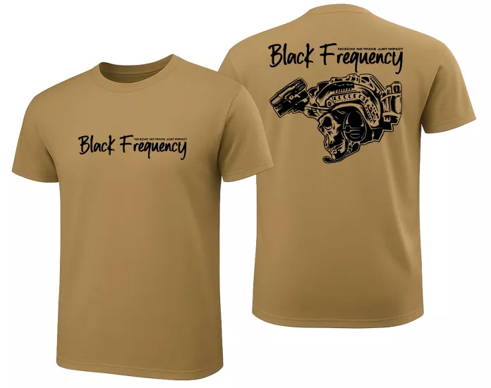 Black Frequency Skull Tişört 