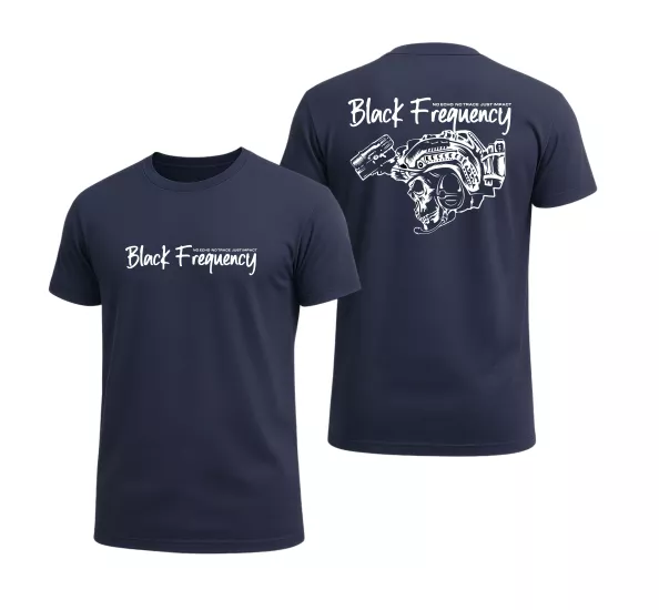 Black Frequency Skull Tişört 