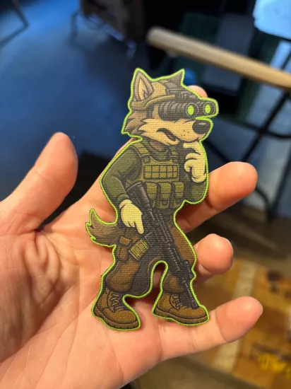Night Vision Wolf Patch