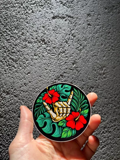 Skeleton Shaka Patch 